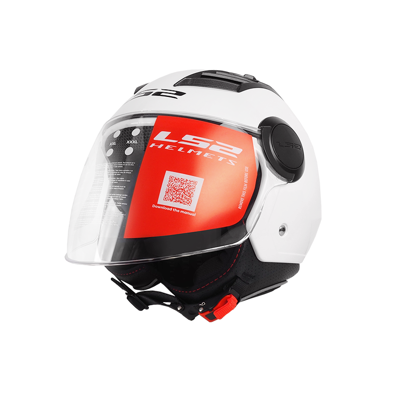 Kask do skutera biały