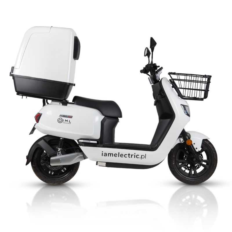 skuter dostawczy elektryczny z kufrem iamelectric