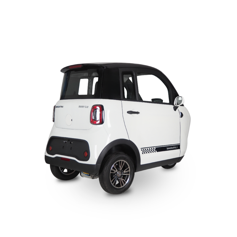 pojazd elektryczny z zabudowanym dachem dla seniora