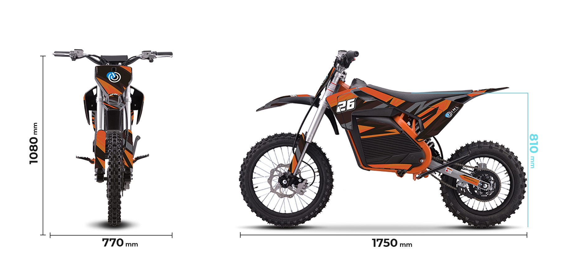 Wymiary motocykla
